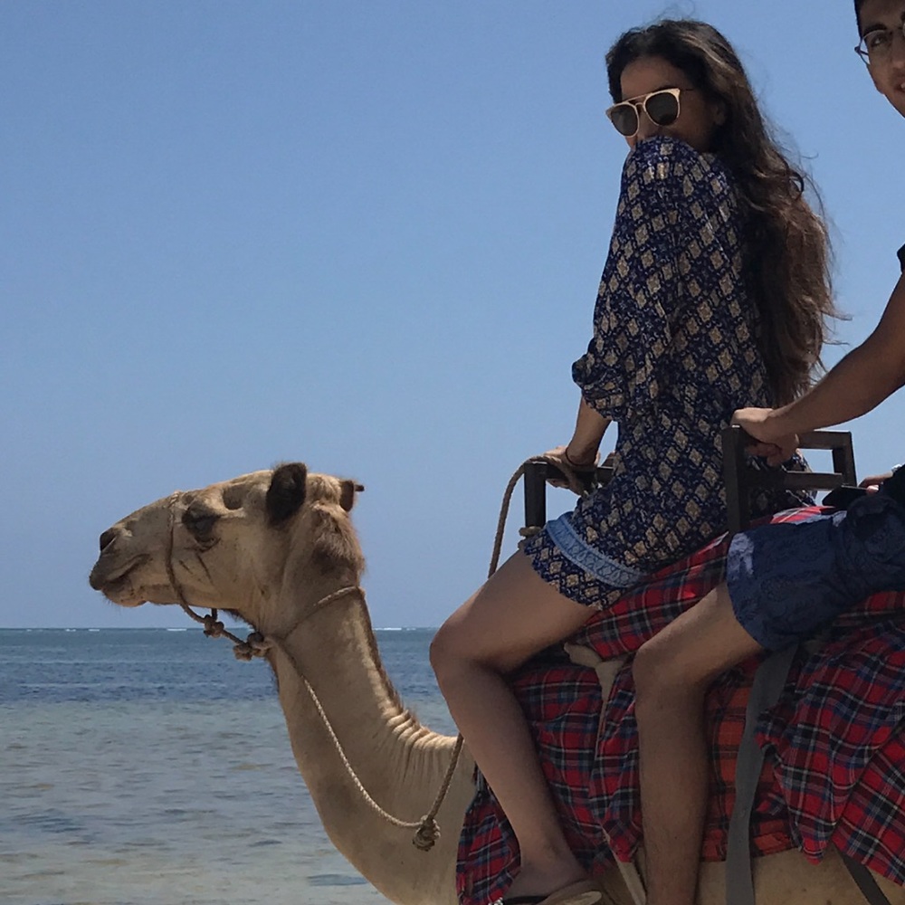 BOHO BLUE AND YELLOW MINI SUMMER DRESS